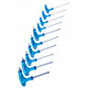 Blue Spot Tools 12186 10 Piece Metric T Handle Ball End Hex Key Set (2-10mm)