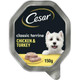 Cesar Classics Wet Dog Food for Adult dogs 1+ Chicken and Turkey in Loaf, 14 Trays (14 x 150 g)
