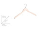 Wenko Jolie White Washed-clothes hanger, Wood, 1.2 x 45 x 23.5 cm