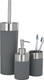 Wenko Toothbrush Holder Tumbler Creta Soft Touch in Grey, 7.3 x 11 cm