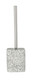 WENKO Terrazzo Toilet Brush Holder, Polyresin, White, 37 x 10 x 10 cm