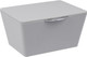 Wenko Brasil Storage Box with Lid, TPE, Grey, 19 x 15.5 x 10 cm