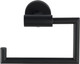 Wenko Bosio Toilet Roll Holder Stainless Steel Black Matt without Lid, 15 x 10.5 cm