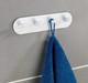 Wenko 22933100 Set of 4 Piceno Hooks, Matte White, Stainless Steel, 19.8 x 5 x 2 cm