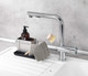 Wenko Stainless Steel Orio Sink Drainer Caddy, Silver matt, 10.5 x 12 x 21 cm