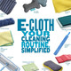 E-Cloth Glass & Polishing Cloth, Microfibre, Assorted Colours, 1 Pack