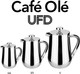 Café Olé Cafetière 1 Litre 3 Cup Stainless Steel French Press Coffee Maker