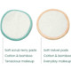 Ecovibe Plastic-Free Reusable Organic Makeup Remover Pads & Bag - Eco-Friendly, Extra Soft & Suitable For Sensitive Skin - Vegan Friendly - Includes 12x Velvet Pads, 4x Terry Pads & 1x Mesh Bag