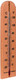 Gardener's Mate 16010 Wall Thermometer, Multi-colour, 1 x 9 x 32 cm