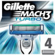 Gillette Mach3 Turbo Men’s Razor Blade Refills, 4 blades