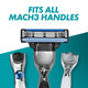 Gillette Mach3 Razor For Men, 3-Bladed Razor, 1 Gillette Razor, ,