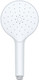 Wenko White Shower Head with Automatic Cleaning Plastic ABS, 12 cm