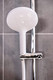 Wenko White Shower Head with Automatic Cleaning Plastic ABS, 12 cm