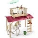 SCHLEICH 42593 Caravan for secret club meetings Horse Club Toy Playset for children aged 5-12 Years