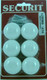 6 x 35mm White Ceramic Cupboard Door knobs & Screws