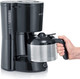 Severin Coffee Maker 1000 W Power KA 4835, Black/Brushed Stainless-Steel