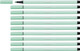 Premium Fibre-Tip Pen - STABILO Pen 68 - Pack of 10 - Ice Green