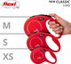 Flexi New Classic Cord Red Medium 8m Retractable Dog Leash/Lead for dogs up to 20kgs/44lbs