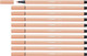 Premium Fibre-Tip Pen - STABILO Pen 68 - Pack of 10 - Apricot