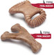 Benebone Puppy Tiny 2-Pack Durable Dental Chew/Wishbone for Aggressive Chewers, Real Bacon, Made in the USA.