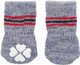Trixie Anti-Slip Dog Socks, S-M Size, Grey