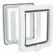 Trixie 4-Way Cat Flap with Tunnel, White, 660 g, 24 × 28 cm