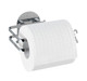 WENKO Turbo-Loc Stainless Steel Toilet Paper Holder-Fixing Without Drilling, Silver Shiny, 11 x 13.5 x 7 cm