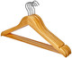 Wenko Lot of 5 Hangers Natural Wood with Shape & Bridge 45 cm