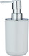 Wenko Posa Refillable Liquid Soap Dispenser 0.33 L White/Chrome 16.5 x 8 cm