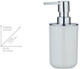 Wenko Posa Refillable Liquid Soap Dispenser 0.33 L White/Chrome 16.5 x 8 cm
