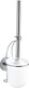 WENKO Vacuum-Loc Wall Toilet Brush Set Milazzo-Fixing Without Drilling, Steel, Silver Shiny, 12 x 10 x 36.5 cm
