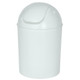 Wenko Pedal Bin Economic Blanco White PP 6 Litre for Home Bathroom 20 x 30 cm