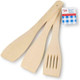 Tala Wooden Spatulas Essential Kitchen Utensil, For Cooking & Baking - Set Of 3