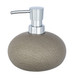WENKO Joy-Dispenser for Liquid soap, Cement, Brown, 12 x 12 x 12.5 cm
