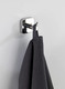 Wenko Duo Mezzano Wall Towel & Bath Hook, Shiny Stainless Steel 5.5 cm