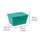 WENKO Brasil Dark Blue Box with Lid Storage Basket Bathroom Basket with Lid Plastic (TPE)