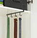 Wenko Mug Holder for Shelf, Kitchen Cabinet Module for 4 Cups, Metal, 1.5 x 7 x 33 cm, Black