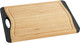 WENKO Bamboo Chopping Board Non-Slip M - Kitchen Board, Chopping Board with Juice Groove and Handle, Blade Cleaning, Bamboo, 28.5 x 1.5 x 20 cm, Brown