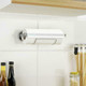 WENKO Magic-Loc Kitchen roll Holder-Fixing Without Drilling, Chrome plated metal, Silver Shiny, 13 x 28 x 9 cm