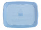 Wenko Sink Strainer Shari Colander and Cutting Board, Polypropylene, Blue, (B x H x T) 36,5 x 3 x 27 cm