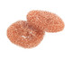 Wenko Cobi Pads Set of 2 Copper Cleaning Sponge, Rose, 9 x 2,2 x 9 cm