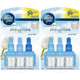 Febreze Ambi Pur 3Volution Air Freshener Plug in Diffuser Refills, Twin Pack, 2 x 20 ml, Cotton Fresh Scent