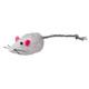 Trixie Plush Mice with Bell for Cat, 5 cm, White/Grey, 2-Piece