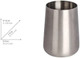 Wenko Solid Silver Toothbrush Holder Tumbler with Sanitised Finish, 8 x 10 cm