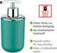 Wenko Brasil Soap Dispenser, Unbreakable, TPE, 7.3 x 16.5 x 9 cm, green, 7,3 x 16,5 x 9 cm