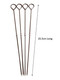 Chef Aid Metal Skewers, Ideals for BBQ's and Homemade Kebab's, Silver, 25.5 cm