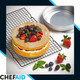Chef Aid Non-stick Cake Cooling Tray measuring 25cm x 35cm, Perfect for cooling fresh baked Cakes, Cookies and savouries, dishwasher and oven safe at moderate tempertures moderate tempertures