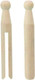 Elliotts Traditional Beechwood Dolly Pegs, 24 Pack, Pefect for Indoor and Outdoor Use, Traditional Style, Ideal for Craft Projects, Beige
