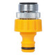 Hozelock Kitchen Tap Connector with a 24mm male head - Yellow