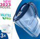 BRITA Marella Water Filter Jug Blue (2.4L) Starter Pack incl. 3x MAXTRA PRO All-in-1 cartridge - fridge-fitting jug with digital LTI and Flip-Lid - now in sustainable Smart Box packaging